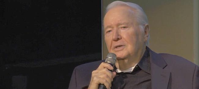Paul Cain at the pulpit